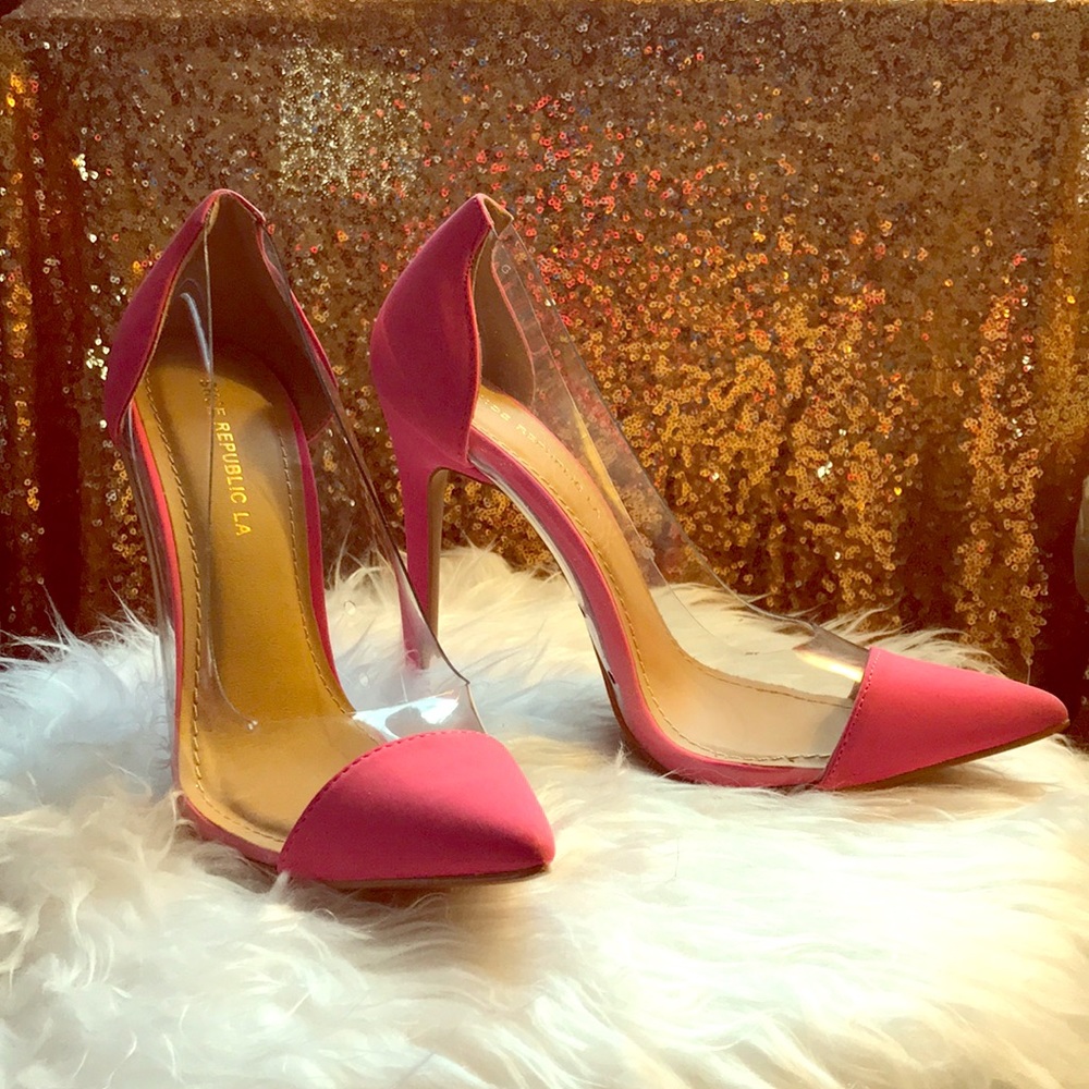 Pink/Clear Spring/Summer Pump